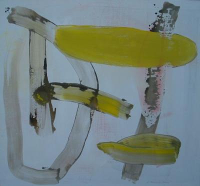 Gelbe Blütten, 110 x 120cm, MT. a. LW., 2011
