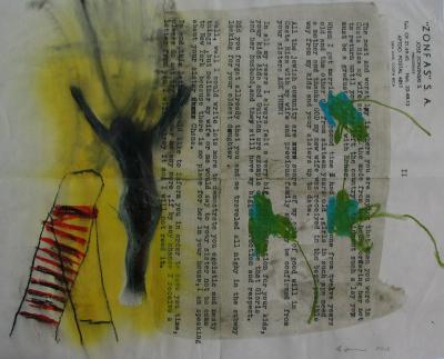 Ohne Titel, Mischtechnik auf Papier, 40 x 50 cm, 2013