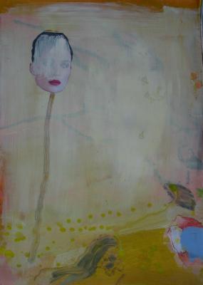 Verkopft, Mischtechnik auf Papier, 70 x 50 cm, 2013