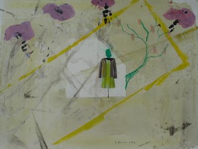Herbst, 36 x 48 cm, Mischtechnik auf Papier, 2013