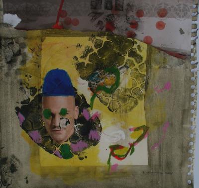 Ballaballa Tag, 30 x 30 cm, Mischtechnik auf Papier, 2013