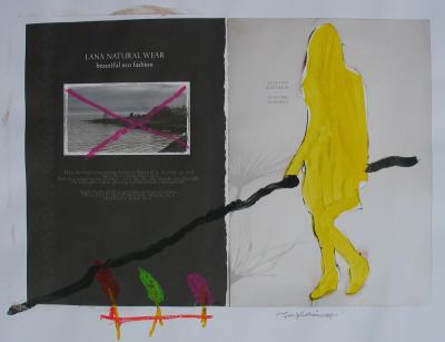 Natural Wear II, Mischtechnik auf Papier, 50 x 70 cm, 2013